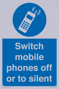 Switch mobile phones off or to silent